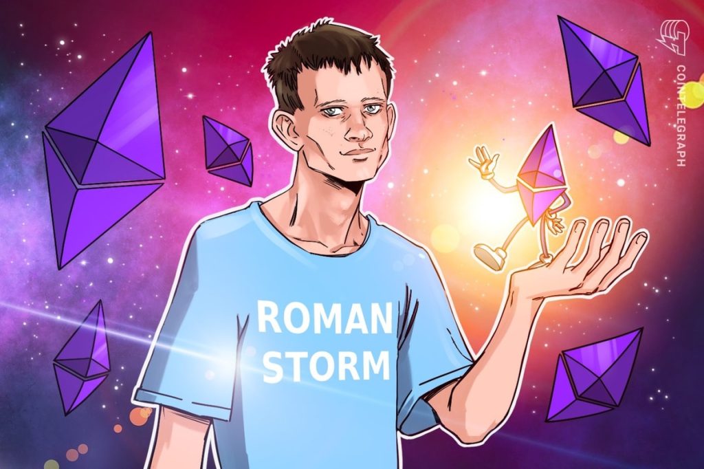 Vitalik Buterin donates 100 ETH to Roman Storm defense fund