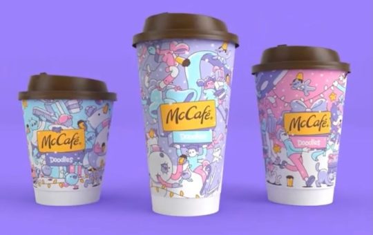 McDonald’s Feature Doodles for Coffee Cups This Holiday