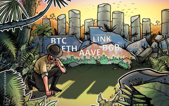 ETH, LINK, AAVE and BGB move higher as Bitcoin inches toward new all-time high