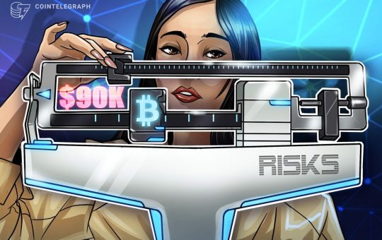 Bitcoin price dip below $90K driven by investors bracing for upcoming economic risks