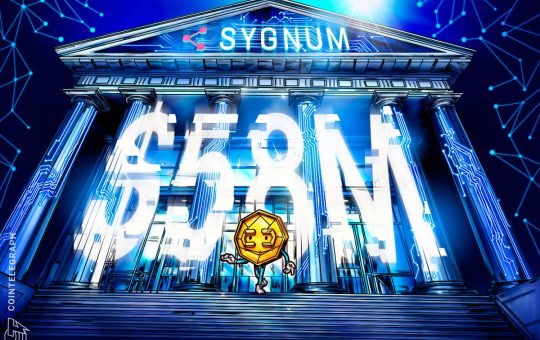 Crypto bank Sygnum hits unicorn status with new $58M raise