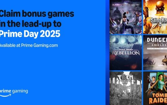 Amazon Prime Day will take place July 8 to July 11, with six bonus PC games via Prime Gaming