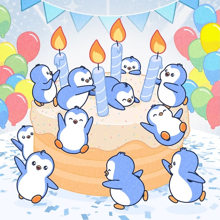 Pudgy Penguins Celebrates Fourth Anniversary