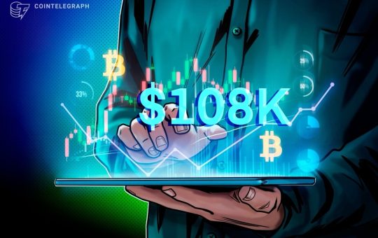 Bitcoin Has a New Weekly Close Target Above $108,300