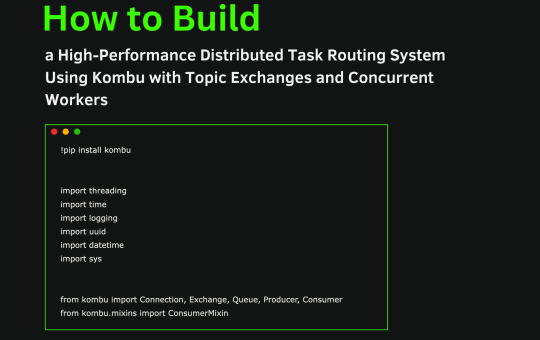 How to Build a High-Performance Distributed Task Routing System Using Kombu with Topic Exchanges and Concurrent Workers