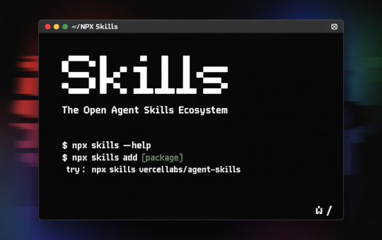 Vercel Releases Agent Skills: A Package Manager For AI Coding Agents With 10 Years of React and Next.js Optimisation Rules