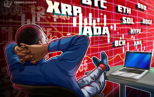 Price predictions 2/6: BTC, ETH, BNB, XRP, SOL, DOGE, ADA, BCH, HYPE, XMR