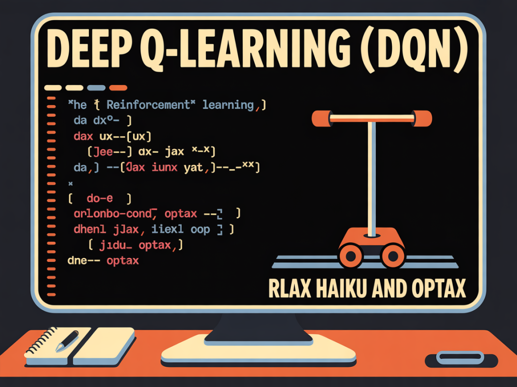 Implementing Deep Q-Learning (DQN) from Scratch Using RLax JAX Haiku and Optax to Train a CartPole Reinforcement Learning Agent