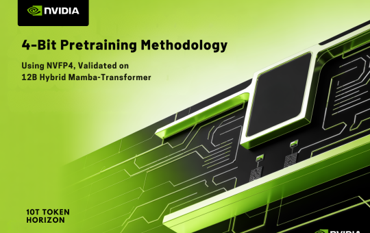 NVIDIA Introduces a 4-Bit Pretraining Methodology Using NVFP4, Validated on a 12B Hybrid Mamba-Transformer at 10T Token Horizon