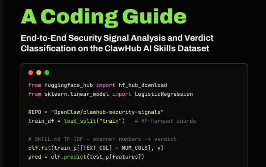 ClawHub Security Signals: A Coding Guide to End-to-End Security Signal Analysis and Verdict Classification on the AI Skills Dataset