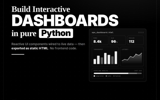 How to Design Python-First Interactive Dashboards with Prefab Reactive UI Components and Static HTML Export