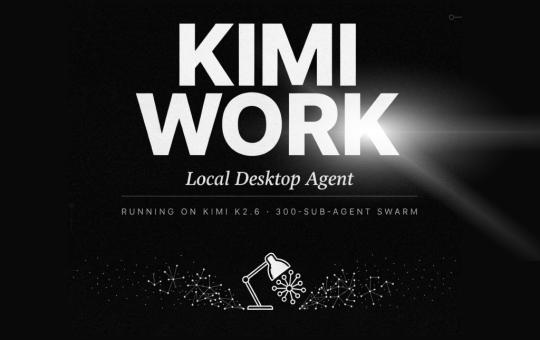 Moonshot AI Launches Kimi Work, a Local Desktop Agent Reportedly Running on Kimi K2.6 With a 300-Sub-Agent Agent Swarm