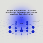 Parallax: A Parameterized Local Linear Attention That Keeps Softmax and Adds a Learned Covariance Correction Branch