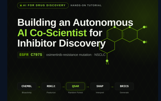 Building a Scaffold-Split Random Forest QSAR Co-Scientist for EGFR Inhibitor Discovery Using ChEMBL, RDKit, SHAP, and BRICS