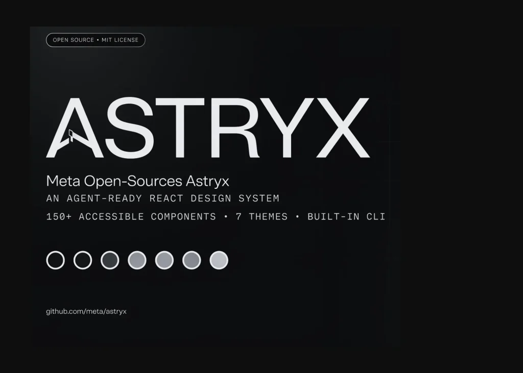 Meta Open-Sources Astryx: An Agent-Ready React Design System With 150+ Accessible Components, Seven Themes, and a CLI