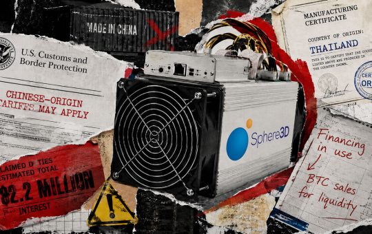 Bitcoin miner Sphere 3D faces $2.2M tariff claim equal to 77% of its cash
