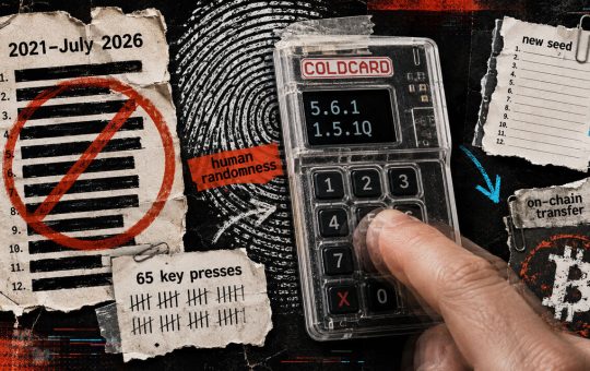 Coldcard now requires 65 key presses after seed exploit, while exposed funds still must move