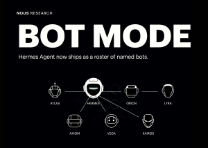 Nous Research Ships Bot Mode for Hermes Agent, Turning Agent Profiles Into a Roster of Named Bots