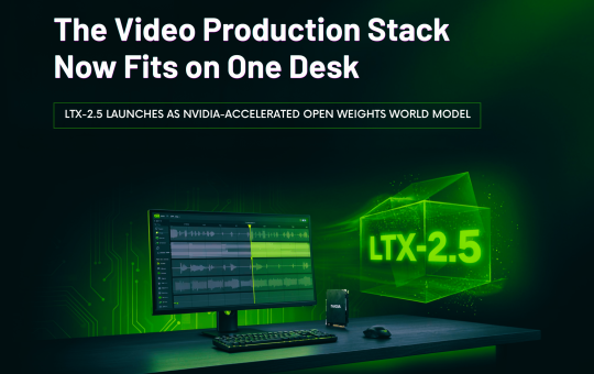 The Video Production Stack Now Fits on One Desk: LTX-2.5 Launches as NVIDIA-Accelerated Open Weights World Model