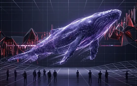 Digital whale accumulation contrasts with hesitant retail traders in an XRP market scene