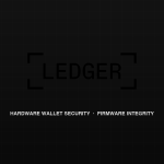 Ledger corporate brandmark and hardware wallet firmware security motif