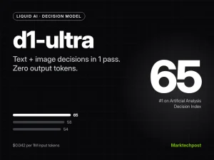 Liquid AI Releases d1-ultra: A Multimodal Decision Model That Scores 65 on the AA Decision Index