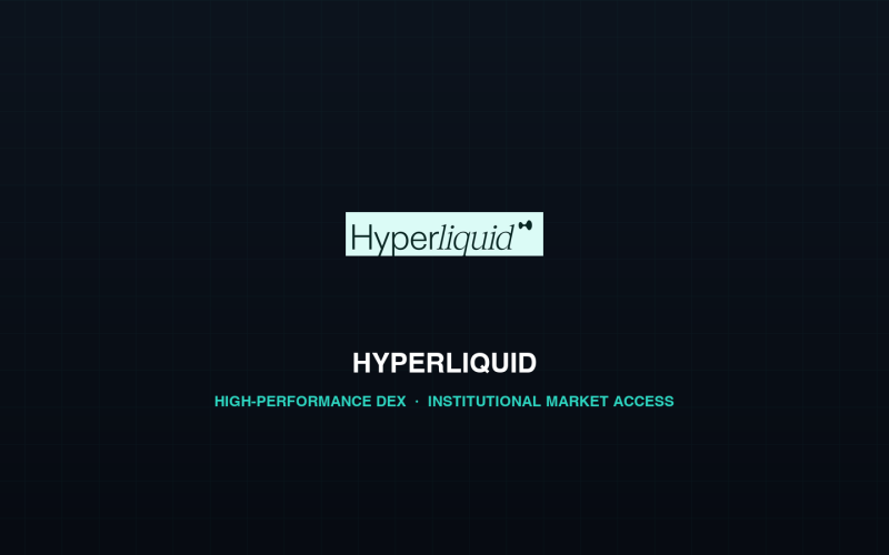 Hyperliquid decentralized trading protocol official logo and 24/7 liquidity branding